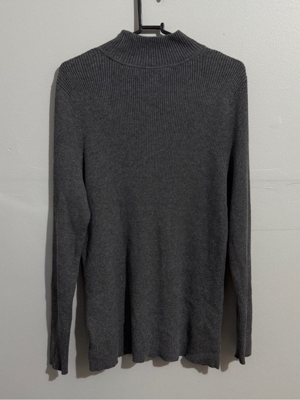 Lauren Ralph Lauren Sweater Womens 1X Mock Neck Ribbed Old Money Layering